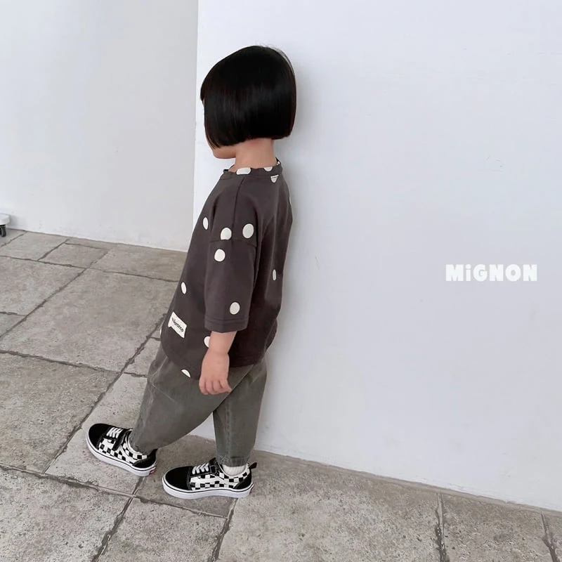 Mignon - Korean Children Fashion - #littlefashionista - Dot Label Tee - 5
