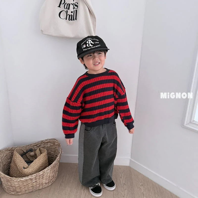 Mignon - Korean Children Fashion - #magicofchildhood - Twist Knit Sweatshirts - 7