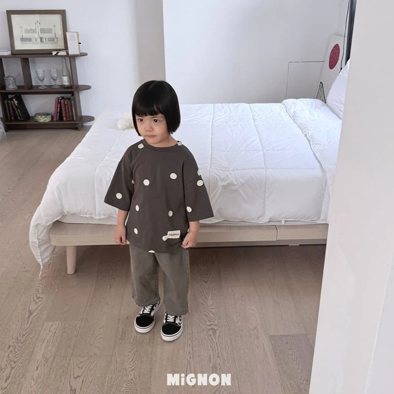 Mignon - Korean Children Fashion - #magicofchildhood - Dot Label Tee - 6