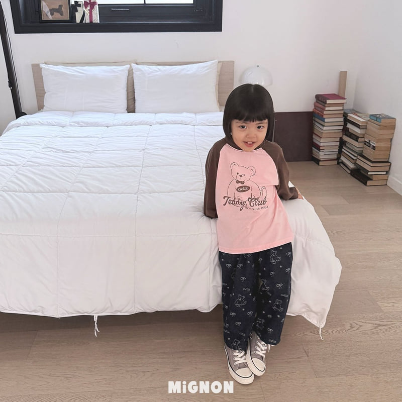 Mignon - Korean Children Fashion - #prettylittlegirls - Bear Denim Pants - 10