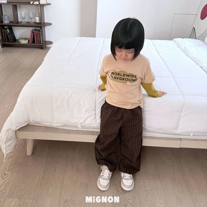Mignon - Korean Children Fashion - #minifashionista - Yahoo Check Pants - 4
