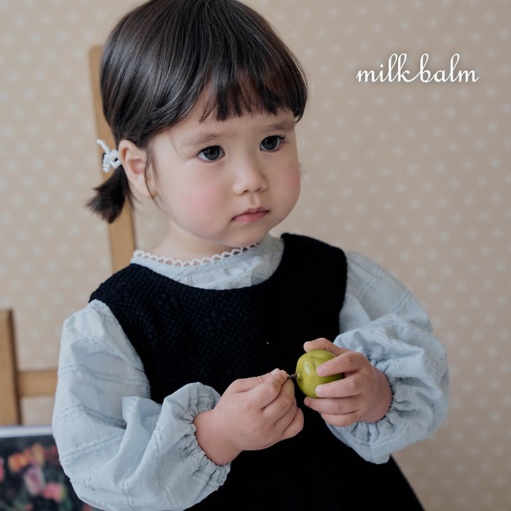 Milk Balm - Korean Children Fashion - #Kfashion4kids - Embo Jacqard One-piece - 10