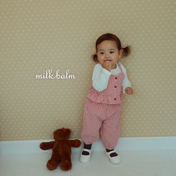 Milk Balm - Korean Children Fashion - #Kfashion4kids - Candy Check Pants - 9