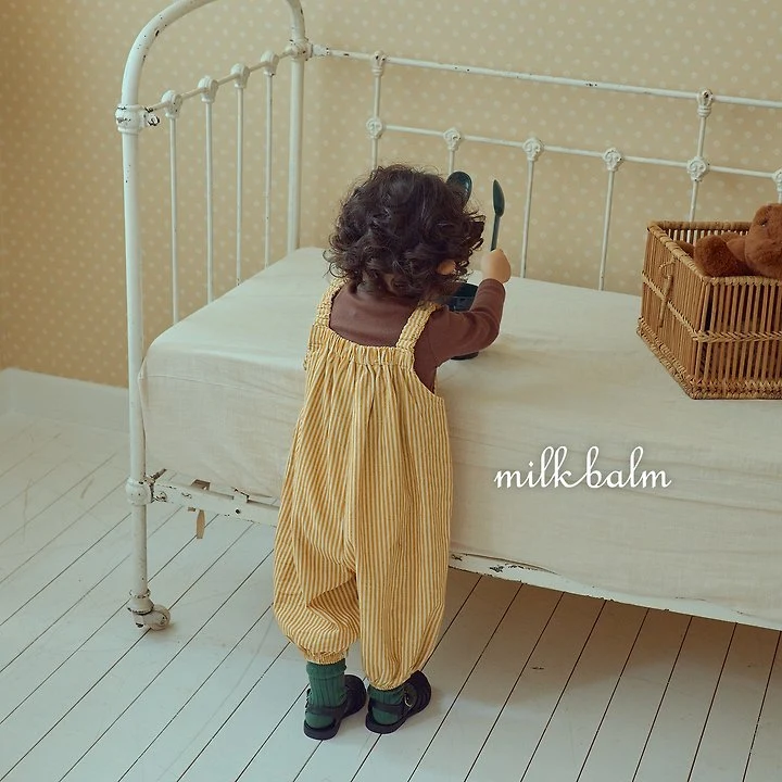 Milk Balm - Korean Children Fashion - #Kfashion4kids - Apple Overalls - 11