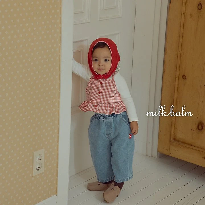 Milk Balm - Korean Children Fashion - #Kfashion4kids - Candy Check Bustier - 7