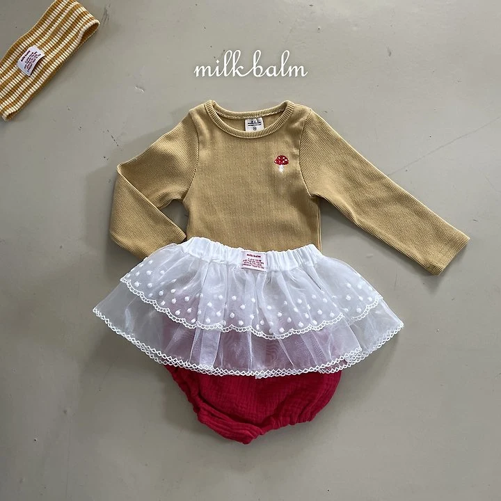 Milk Balm - Korean Children Fashion - #Kfashion4kids - Mushroom Tee - 6