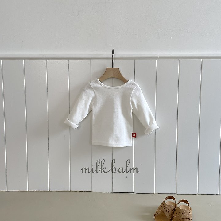 Milk Balm - Korean Children Fashion - #childofig - Eyelet X tee - 6