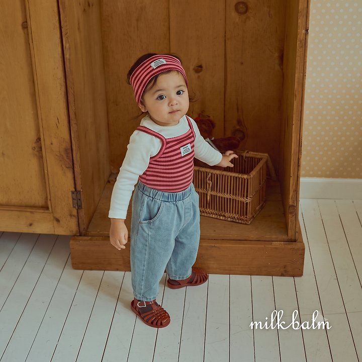 Milk Balm - Korean Children Fashion - #childofig - Roundy Denim Pants - 11