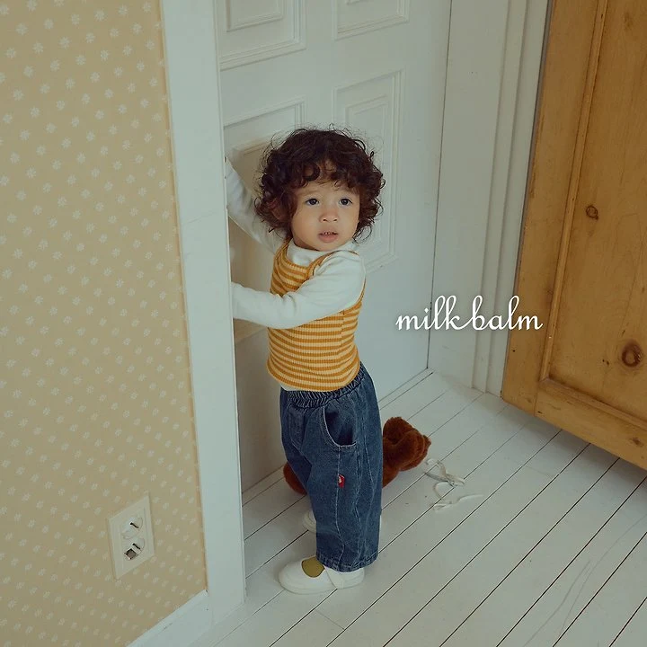 Milk Balm - Korean Children Fashion - #childofig - Roundy Denim Pants - 12