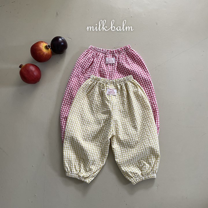 Milk Balm - Korean Children Fashion - #childofig - Candy Check Pants