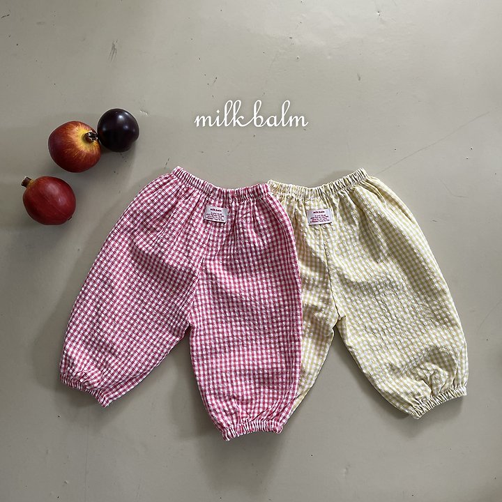 Milk Balm - Korean Children Fashion - #childrensboutique - Candy Check Pants - 2