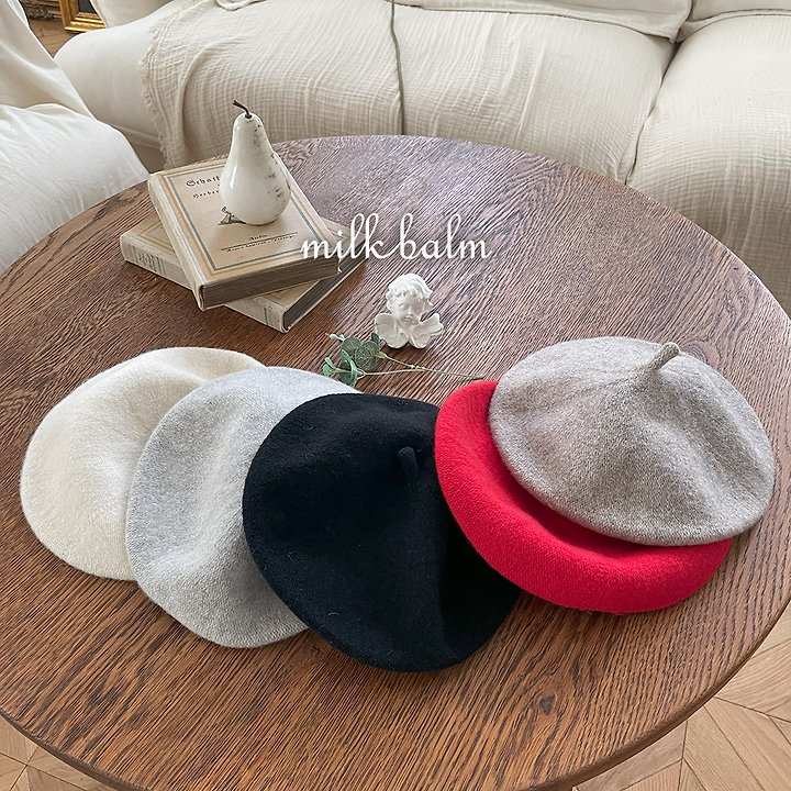 Milk Balm - Korean Children Fashion - #designkidswear - Wool Beret - 3