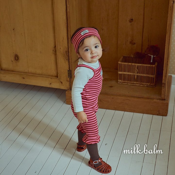 Milk Balm - Korean Children Fashion - #designkidswear - Lollypop Frill Sleeveless - 12