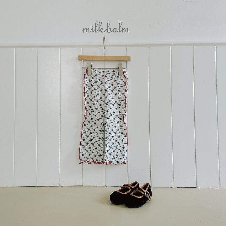 Milk Balm - Korean Children Fashion - #designkidswear - Bloom Waffle Pants - 3
