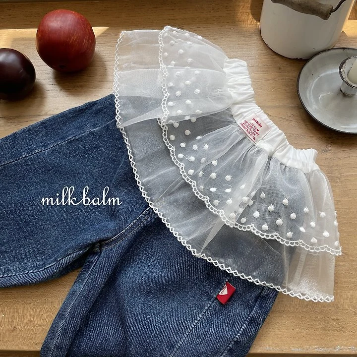Milk Balm - Korean Children Fashion - #discoveringself - Roundy Denim Pants