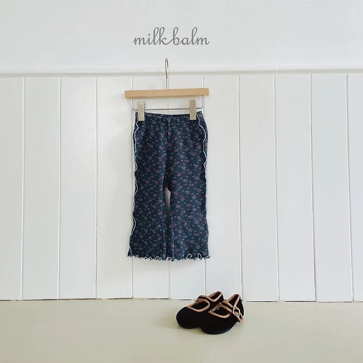 Milk Balm - Korean Children Fashion - #designkidswear - Bloom Waffle Pants - 4