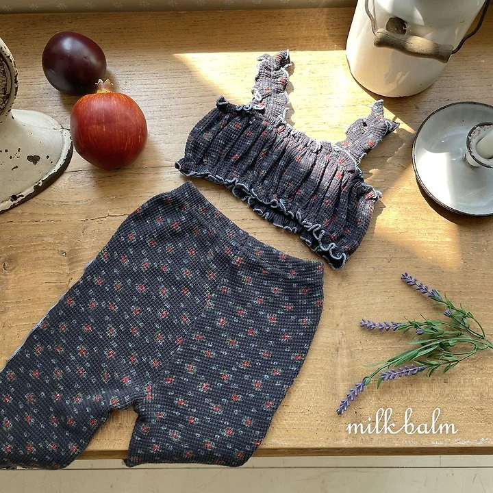 Milk Balm - Korean Children Fashion - #fashionkids - Bloom Waffle Pants - 5