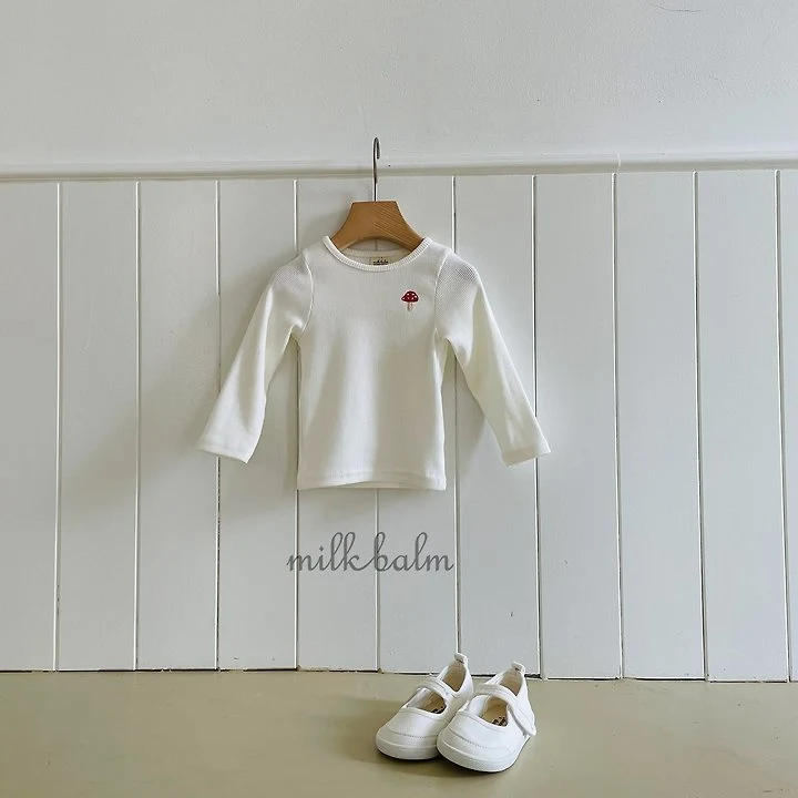 Milk Balm - Korean Children Fashion - #fashionkids - Mushroom Tee - 2