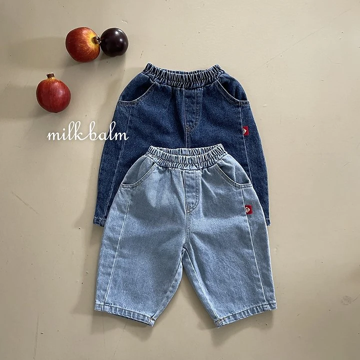 Milk Balm - Korean Children Fashion - #kidsshorts - Roundy Denim Pants - 3