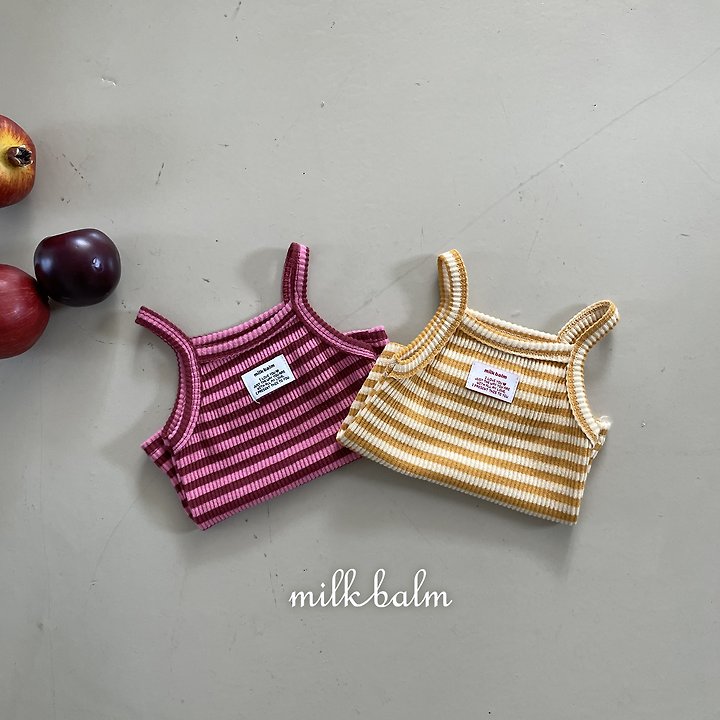 Milk Balm - Korean Children Fashion - #kidsshorts - Lollypop Frill Sleeveless