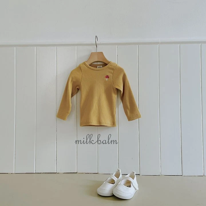 Milk Balm - Korean Children Fashion - #kidsshorts - Mushroom Tee - 3