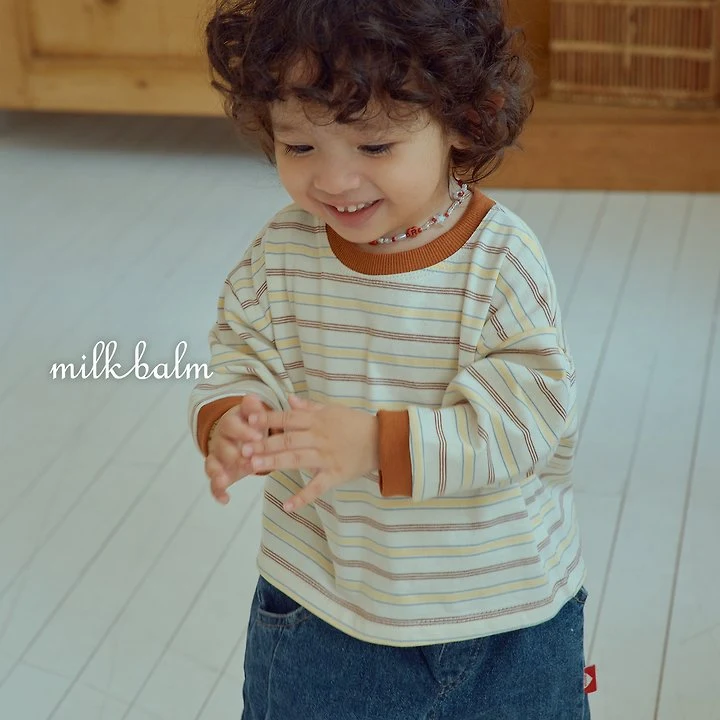 Milk Balm - Korean Children Fashion - #kidsstore - Jerry Striped Tee - 10
