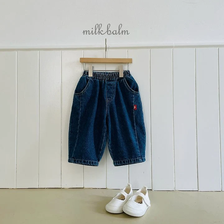 Milk Balm - Korean Children Fashion - #kidsshorts - Roundy Denim Pants - 4