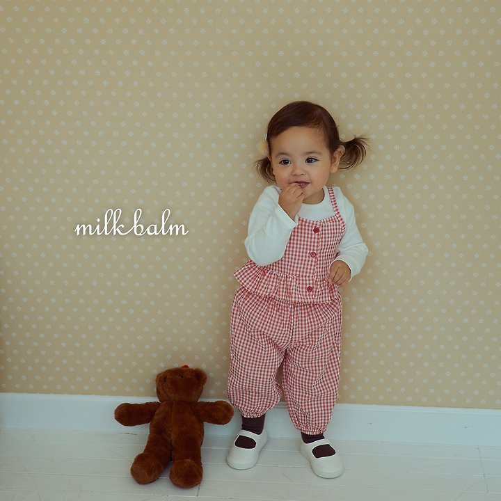 Milk Balm - Korean Children Fashion - #kidsstore - Candy Check Pants - 7