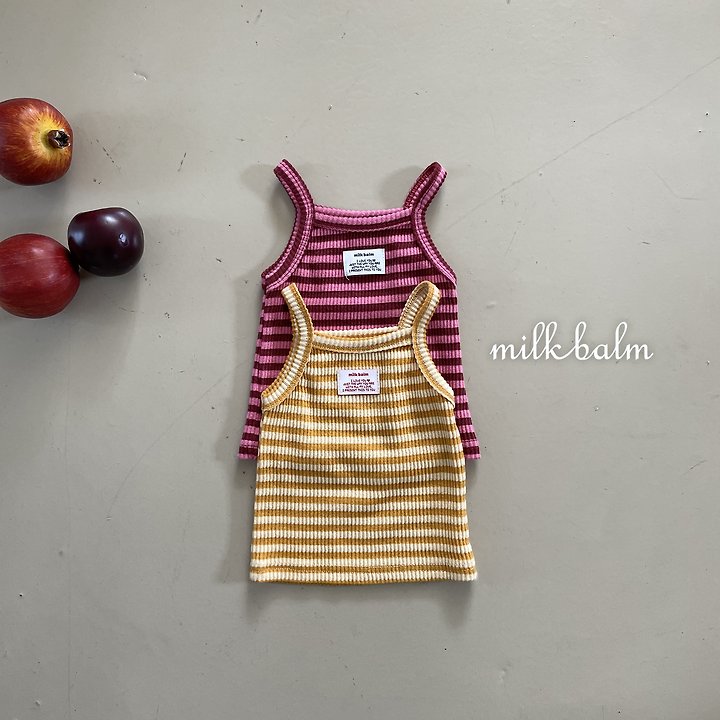 Milk Balm - Korean Children Fashion - #kidzfashiontrend - Lollypop Frill Sleeveless - 3