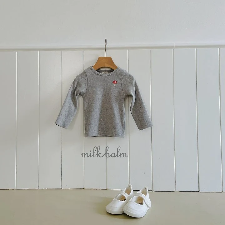 Milk Balm - Korean Children Fashion - #kidzfashiontrend - Mushroom Tee - 5