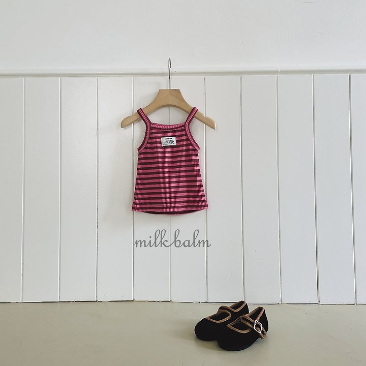 Milk Balm - Korean Children Fashion - #littlefashionista - Lollypop Frill Sleeveless - 5