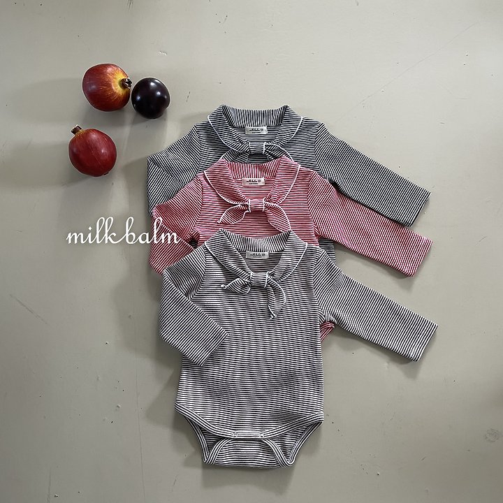 Milk Balm - Korean Children Fashion - #littlefashionista - Milo Stripe Romper
