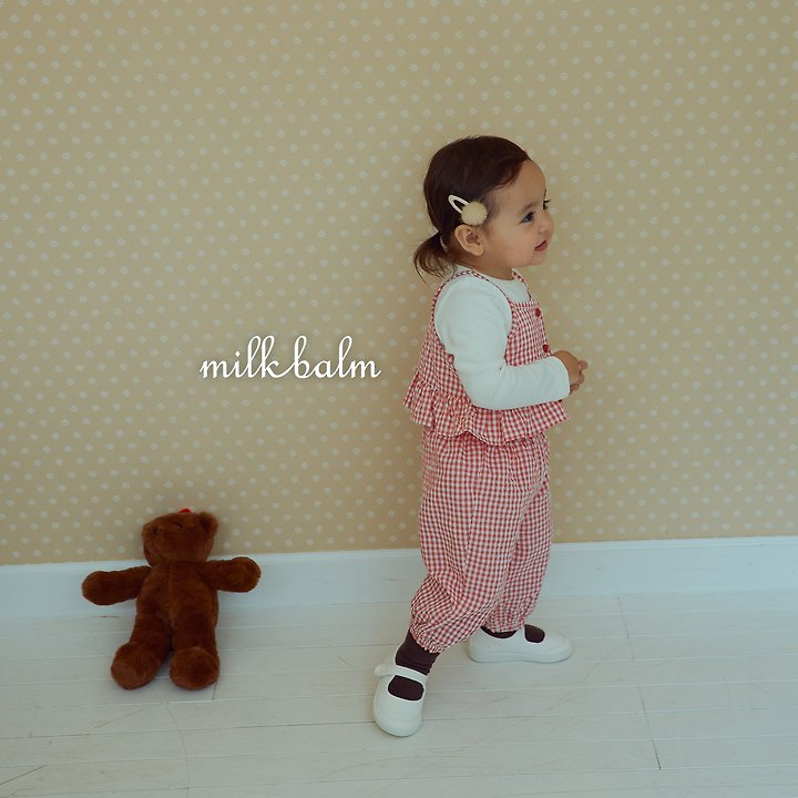 Milk Balm - Korean Children Fashion - #littlefashionista - Candy Check Pants - 10