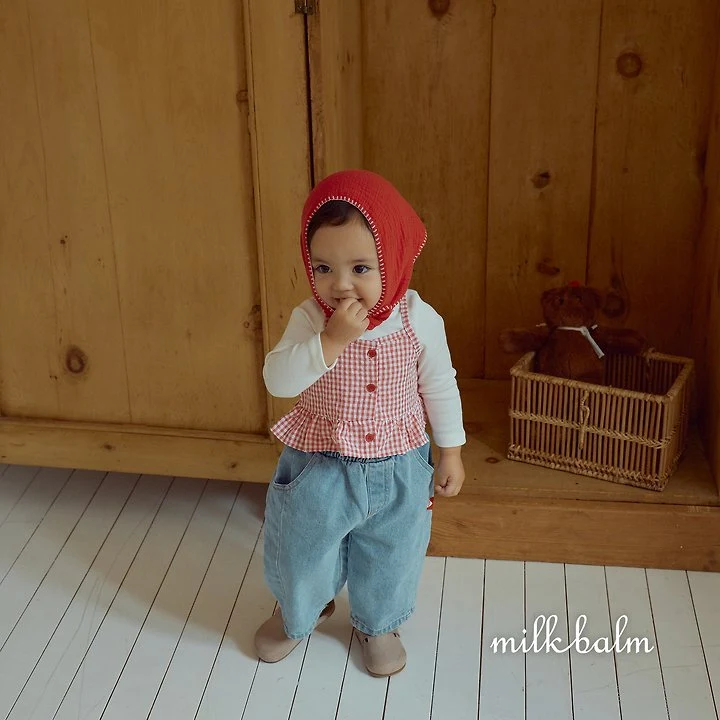 Milk Balm - Korean Children Fashion - #littlefashionista - Candy Check Bustier - 8