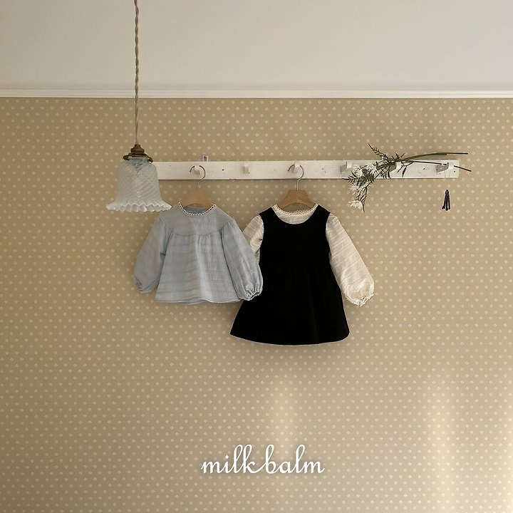 Milk Balm - Korean Children Fashion - #magicofchildhood - Embo Jacqard One-piece - 12