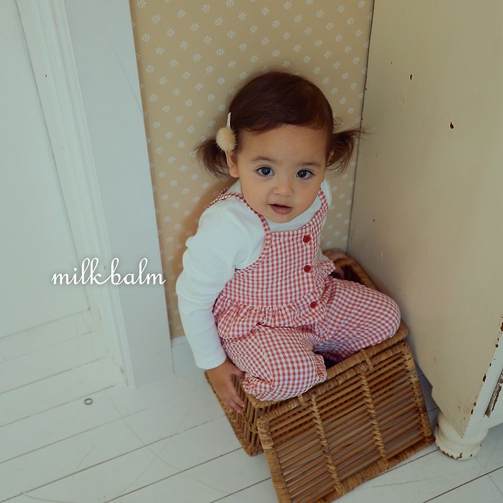 Milk Balm - Korean Children Fashion - #magicofchildhood - Candy Check Pants - 11