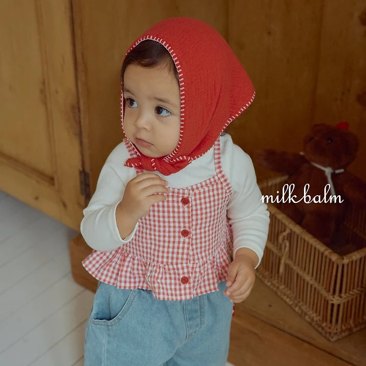 Milk Balm - Korean Children Fashion - #magicofchildhood - Candy Check Bustier - 9