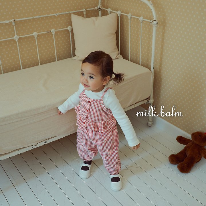Milk Balm - Korean Children Fashion - #minifashionista - Candy Check Pants - 12