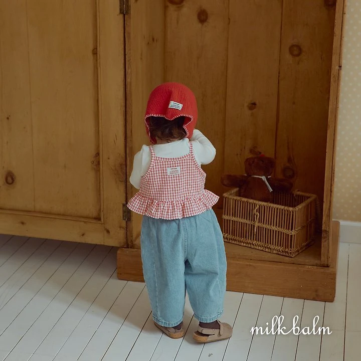 Milk Balm - Korean Children Fashion - #minifashionista - Candy Check Bustier - 10