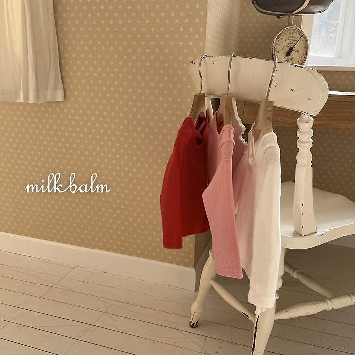 Milk Balm - Korean Children Fashion - #prettylittlegirls - Eyelet X tee - 2