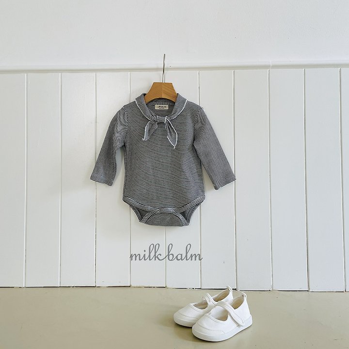 Milk Balm - Korean Children Fashion - #minifashionista - Milo Stripe Romper - 4
