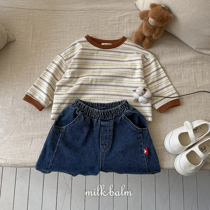 Milk Balm - Korean Children Fashion - #stylishchildhood - Jerry Striped Tee - 3