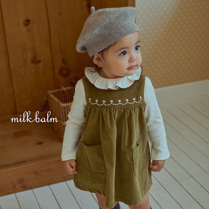Milk Balm - Korean Children Fashion - #toddlerclothing - Picot Frill Tee - 6
