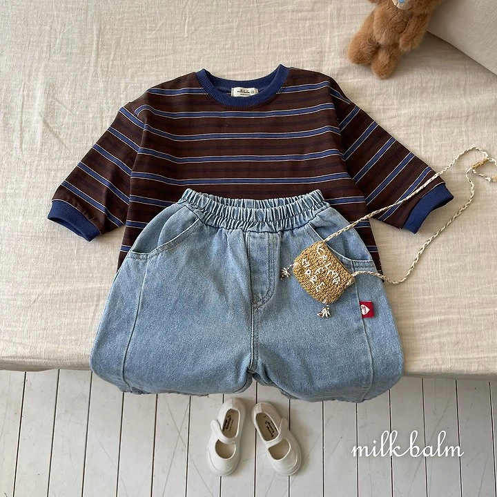 Milk Balm - Korean Children Fashion - #toddlerclothing - Jerry Striped Tee - 2