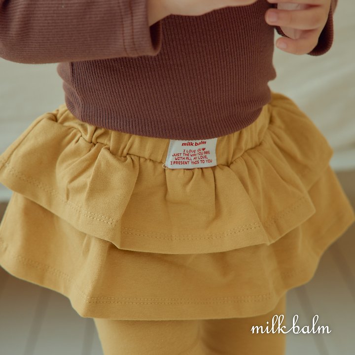 Milk Balm - Korean Children Fashion - #toddlerclothing - Cute Cancan Leggings - 8