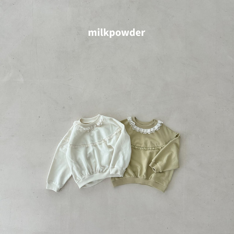 Milk Powder - Korean Children Fashion - #childrensboutique - Olive Sweatshirts