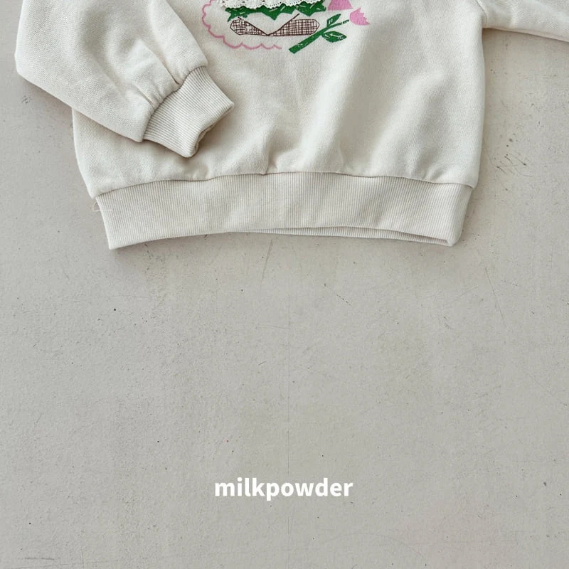 Milk Powder - Korean Children Fashion - #designkidswear - Buger Sweatshirts - 11