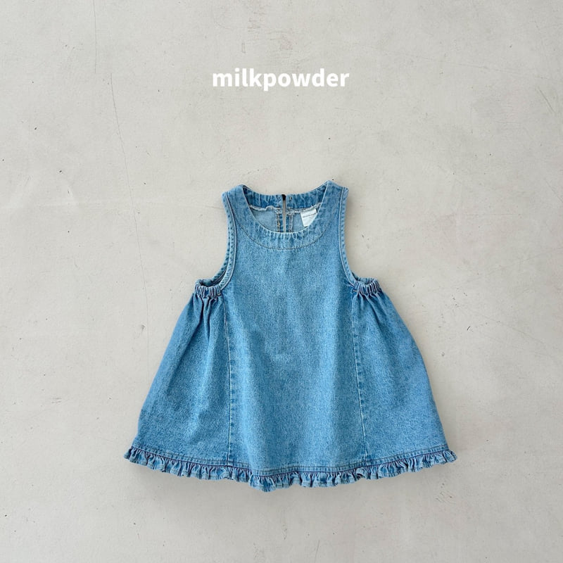 Milk Powder - Korean Children Fashion - #discoveringself - Mili Denim One-piece