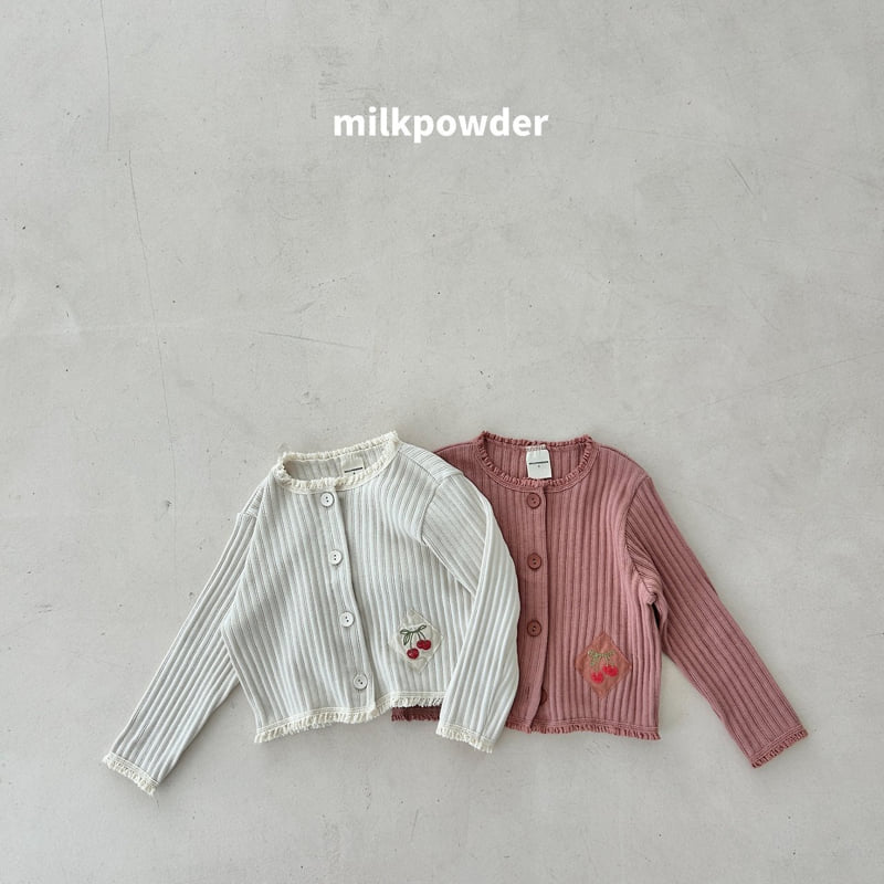 Milk Powder - Korean Children Fashion - #fashionkids - Cherry Cardigan