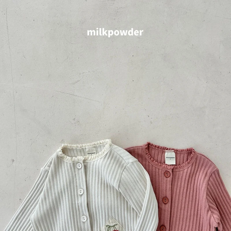 Milk Powder - Korean Children Fashion - #kidsstore - Cherry Cardigan - 3